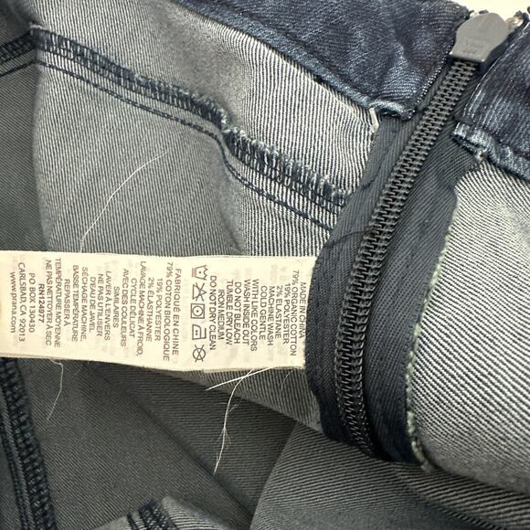 Prana Skirt Womens 4 Blue Denim Side Zip Light Weight Jean Mini Stretch Karen - Picture 6 of 13